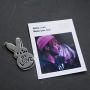 TAGOMEI Lil Peep Stainless Steel Pendant Necklace Bead Chain for Young Singer Fans Gifts