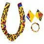 AFRICSTYLE African Jewelry Set Ankara Print Necklaces with Matching Earrings for Women