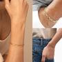 14K Gold Plated Chain Bracelet for Women Fashion Simple Bracelet