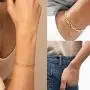 14K Gold Plated Chain Bracelet for Women Fashion Simple Bracelet
