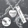 XIUDA Cremation Necklace for Ashes Heart Urn Necklace Memorial Ash Necklace Stainless Steel Cremation Jewelry-Forever in My Heart XIUDA Cremation Necklace for Ashes Heart Urn Necklace Memorial Ash Necklace Stainless Steel Cremation Jewelry-Forever in My Heart