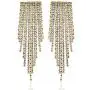 Tassel Earrings - Statement Earrings – Fringe Earrings – Rhinestone & Metal Chandelier Dangle – Silver, Gold, & Rose Gold Plated - Sparkling Genuine Crystals - with Gift Box included