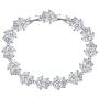 EVER FAITH Wedding Jewerly Hand Accessory Prong Cubic Zirconia Birthstone Marquise Leaf Elegant Tennis Bracelet