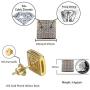 14K Gold Plated 925 Sterling Silver Iced out XL Large Square Screw Back Hypoallergenic Stud Earrings for Men and Women