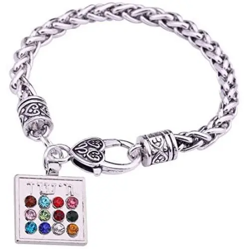 VASSAGO Ancient Judaic Hoshen 12 Tribes of Israel Breastplate of The High Priest Pendant Amulet Bracelet VASSAGO Ancient Judaic Hoshen 12 Tribes of Israel Breastplate of The High Priest Pendant Amulet Bracelet