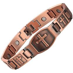 Copper Bracelet for Men Magnetic Therapy Christian Bracelet