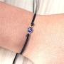 6pcs Red/Black String Kabbalah Turkish Evil Eye Charm Bracelets for Protection and Luck Adjustable Hand-Woven Red Cord Thread Friendship Bracelet Amulet Jewelry