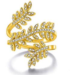 MOROTOLE Women Statement Letters Personalized Ring 18K Gold Plated Open Rings Pendant Hypoallergenic Cubic Zirconia Adjustable Rings for Girls