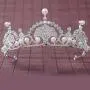 FXmimior Silver Bead Bridal Wedding Crown Headband Women Crystal Tiara Headpiece Wedding Hair Accessories FXmimior Silver Bead Bridal Wedding Crown Headband Women Crystal Tiara Headpiece Wedding Hair Accessories