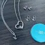 Dayna Designs Swimming Pendant Necklace - Enamel - Sterling Silver Jewelry Small for Women/Girls