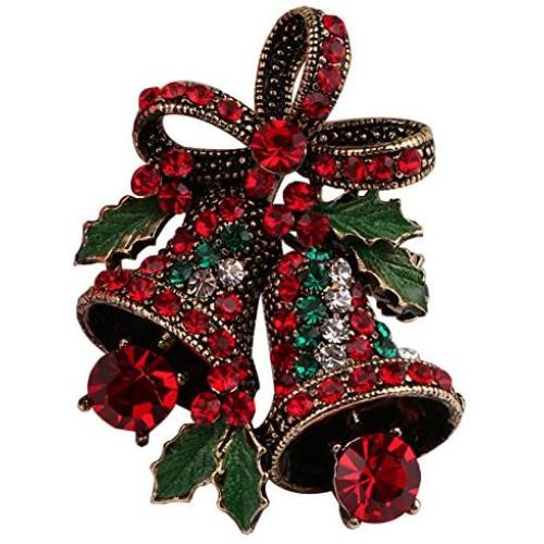 FERVENT LOVE Vintage Fashion Rhinestones Brooch for Women
