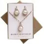 A+O Pearl Jewelry Set Gift for Mother of The Bride or Groom - Gold, Silver or Rose Gold A+O Pearl Jewelry Set Gift for Mother of The Bride or Groom - Gold, Silver or Rose Gold