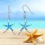 Starfish Earrings, 925 Sterling Silver with Opal Fish Hoops Earings, Nautical Hawaiian Sea Beach Earrings, Starfish Jewelry Gifts for Women Starfish Lovers Starfish Earrings, 925 Sterling Silver with Opal Fish Hoops Earings, Nautical Hawaiian Sea Beach Earrings, Starfish Jewelry Gifts for Women Starfish Lovers