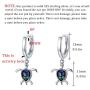 Turtle Earrings, 925 Sterling Silver Health and Longevity Sea Turtle Earrings Hypoallergenic,Sea Turtle Earings Cute Animal Jewelry Drop Dangle Earrings for Women
