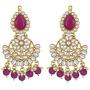 Aheli Faux Pearl Choker Necklace with Earrings Indian Traditional Bollywood Jewelry Set for Women Girls