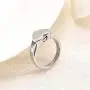 Simple Heart Cremation Urn Ring for Ashes Hold Loved Ones Ashes Memorial Jewelry for Funeral Keepsake Gift