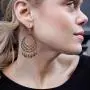 Barzel 18K Gold Plated Filigree Cut-out Dangling Earrings Barzel 18K Gold Plated Filigree Cut-out Dangling Earrings