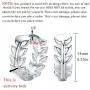 Small Hoop Earrings 925 Sterling Silver Tiny Cartilage Leaf Hoop Earrings Jewelry Gifts with Gift Box for women and girls( silver) (earring A)