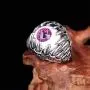 HSQYJ Evil Devil Eye Gothic Dragon Claw Ring Vintage Hell Demon Gem Stone Biker Punk Ring Aniversary Religious Good Luck Protection Jewelry Gift