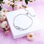 DESIMTION Infinity Bracelet for Women,Charm Symbol Adjustable Bracelets for Women Mothers Day Birthday Gifts for Women Mom Girls Girlfriends