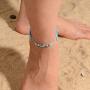 SUNSH 2Pcs Sea Turtle Anklets Bracelets for Women Teen Girls Lover Pinky Promise Matching BFF Adjustable String with Wish Card Jewelry Couple Boyfriend Girlfriend Husband Wife Friendship Gifts
