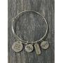 Infinity Collection Never Give Up Bracelet, Never Give Up Jewelry, Inspirational Charm Bracelet
