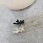 NOUMANDA Lovely Hanging White and Black Cat Necklace for Cat Lovers