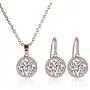 A+O Gift for Mom, Mother in Law - Necklace and Earrings Jewelry Set in Silver, Gold or Rose Gold A+O Gift for Mom, Mother in Law - Necklace and Earrings Jewelry Set in Silver, Gold or Rose Gold