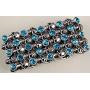YACQ Womens Skull Stretch Cuff Bracelets - Elastic Band Fit Wrist 7 to 8 Inch - Lead & Nickle Free - Women Biker Jewelry
