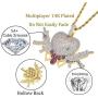 TOPGRILLZ Bubble Broken Heart Pendant Necklace 14K Gold Plated Lab Diamond Iced Out Chain for Men Women Sad Jewelry