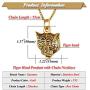 Xusamss Punk Rock Stainless Steel Animal Tiger Head Tag Pendant Charm Necklace
