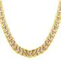 U7 Men Unisex Two-Tone Jewelry 6mm-9mm Wide Platinum & 18K Gold Plated Cuban Chain Necklace (18'',20'',22'',24'',26'',28'',30'') U7 Men Unisex Two-Tone Jewelry 6mm-9mm Wide Platinum & 18K Gold Plated Cuban Chain Necklace (18'',20'',22'',24'',26'',28'',30'')