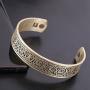 VASSAGO Viking Talisman Tree of Life and Raven Totem Magnetic Health Cuff Bracelet for Men/Women Gifts