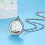 Family Tree of Life Floating Living Memory Locket Pendant Necklace with Birthstone, All Charms Included Family Tree of Life Floating Living Memory Locket Pendant Necklace with Birthstone, All Charms Included