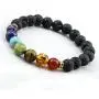 YOGA JOURNEYS 7 Chakra Stone Natural Lava Stone Reiki Infused Healing Bracelet YOGA JOURNEYS 7 Chakra Stone Natural Lava Stone Reiki Infused Healing Bracelet