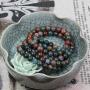 Amandastone Natural Gem Semi Precious Gemstone 8mm Ball Beads Stretch Bracelet 7 Inch