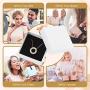 ZRU Circle Necklace, 18K Rose Gold & White Gold Plated, Round Pendant Necklaces for Women with Cubic Zirconia, Gifts for Valentines Day Birthday Anniversaries