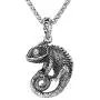 U7 Men Punk Stainless Steel 18K Gold Plated Alligator/Lizard/Chameleon Cool Animal Pendant with 22'' Chain U7 Men Punk Stainless Steel 18K Gold Plated Alligator/Lizard/Chameleon Cool Animal Pendant with 22'' Chain
