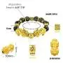 BEAUTEVER Feng Shui Lucky Nafu Wealth Bracelet Pi Xiu Pi Yao Black Beads Obsidian Friendship Charm Bracelet for Men Women Adjustable Set