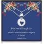 Your Always Charm Mother Daughter Necklace Sets for 2 Heart Necklace Matching Cutout Heart Necklaces Mommy and Me Jewelry Gifts Mothers Day