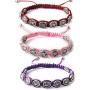 HanlinCC 6 PCS Saint Benedict Cord Bracelets for Women Men Evil Protection Medal Rosary Bracelet Set Catholic Gifts Religious Jewelry