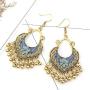 Vintage Boho Statement Drop Dangle Earrings Bohemian Ethnic Handmade Beaded Charms Earring for Women Girls Jewelry Gift