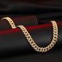 Bling Iced Out Diamond Cuban Link Chain Hip Hop Silver Gold Chunky Chains and Bracelets for Men Women 16 18 20 24 / 7 8 9 Inches