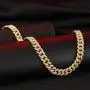 Bling Iced Out Diamond Cuban Link Chain Hip Hop Silver Gold Chunky Chains and Bracelets for Men Women 16 18 20 24 / 7 8 9 Inches