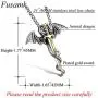 Fusamk Punk Animal Pendant Titanium Steel Sword Wing Dragon Necklace Fusamk Punk Animal Pendant Titanium Steel Sword Wing Dragon Necklace
