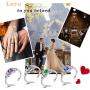 Aurora Tears Music/Knot Rings Women 925 Sterling Silver Music/Celetic Earrings Crystal Fashion Jewelry