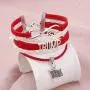 HOLLP Trump 2020 Bracelets for President Trump Infinity Love Bracelet Keep America Great Trump Jewelry Republican Gift For Women Girl