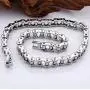 Qiaonitu 11mm Punk Bike Motorcycle Necklace Men 316L Stainless Steel Motor Bicycle Biker Chain Long Necklace Jewelry Silver 21.65-28inch