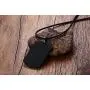 Mens Stainless Steel Customization Medical Alert Dog Tag Pendant Necklace Black,Free Engraved