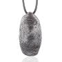 Coostuff Vintage Fingerprint Wood Pendant Vintage Long Necklaces for Women Handmade Women Jewelry